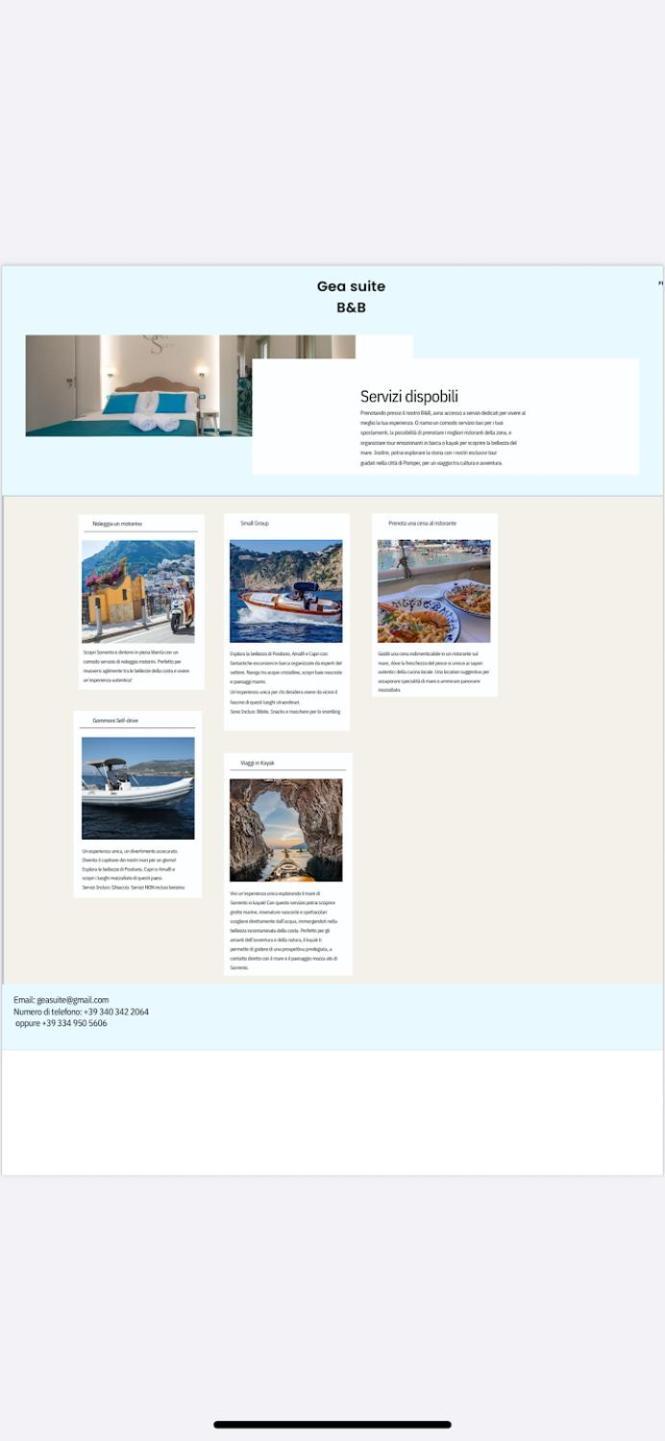 Gea Suite B&B Sorrento Eksteriør billede